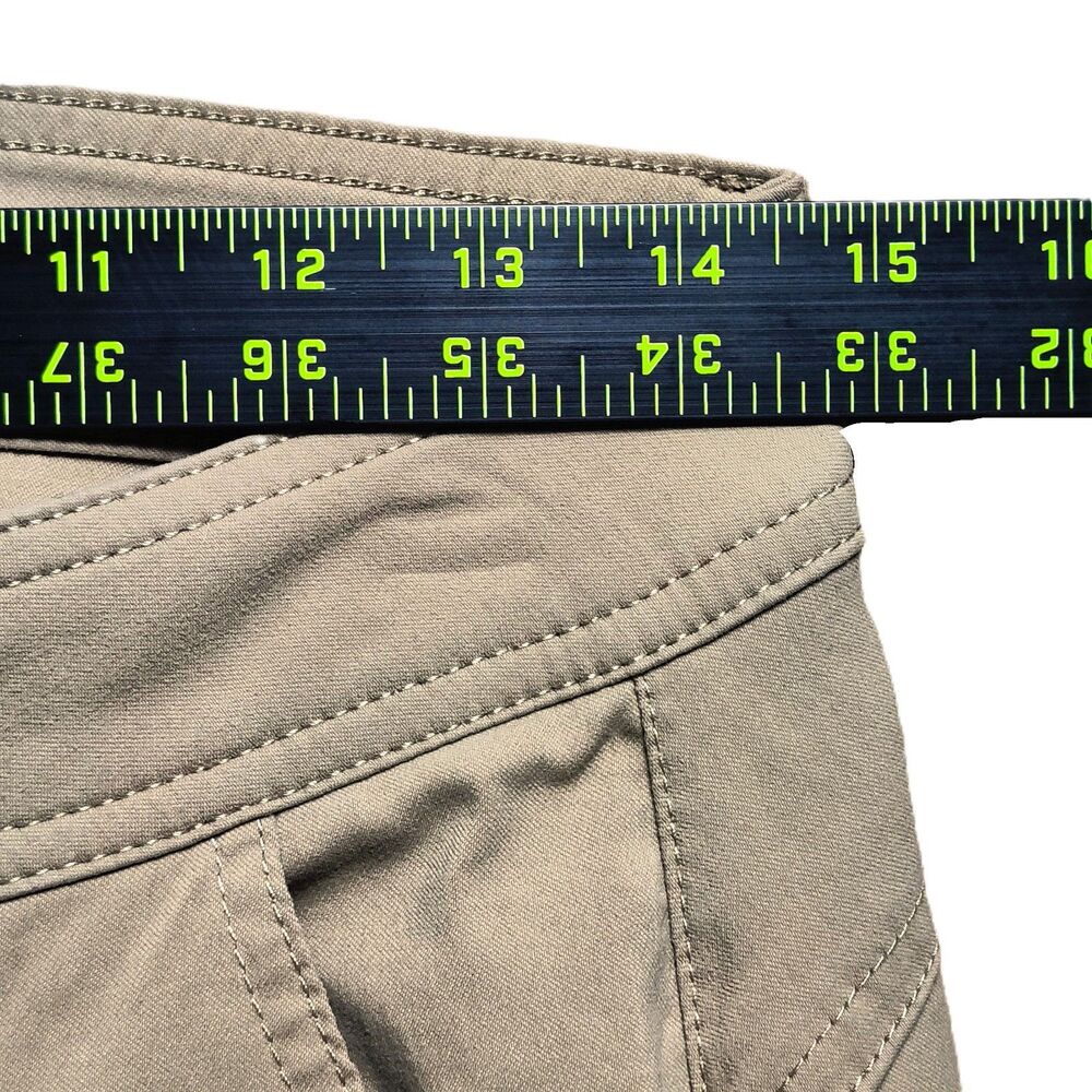 prAna Hiking Pants Size 4 Khaki Nylon Stretch Outdoor Casual Utility - Picture 3 of 10